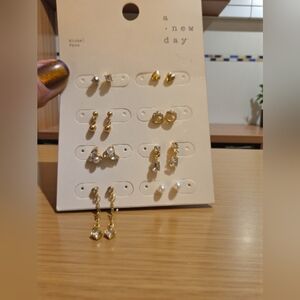 A New Day Gold and Silver Tone Earring Collection